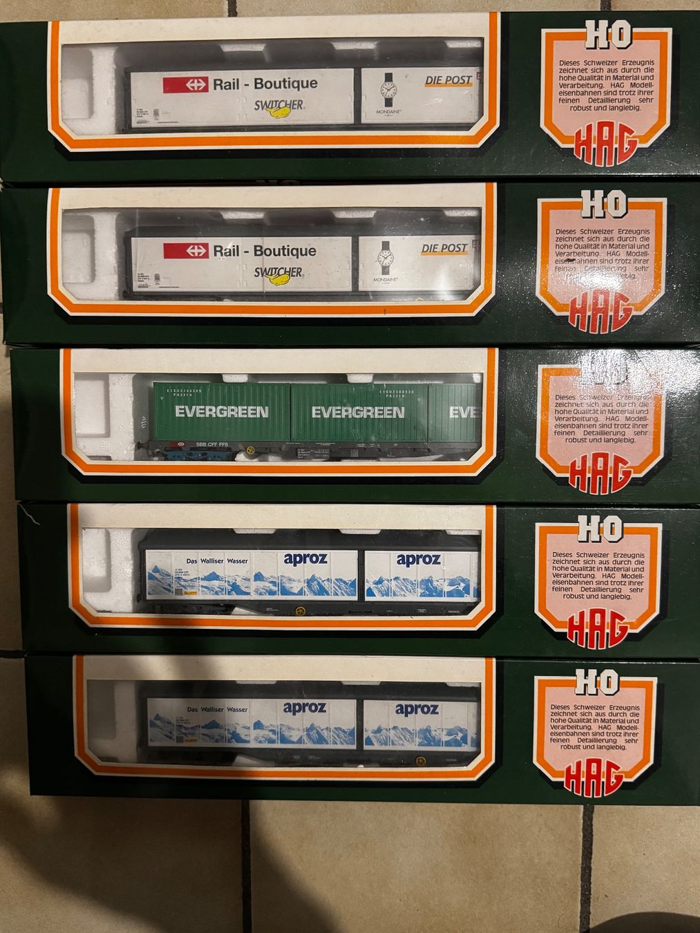 Hag Modellini di ferrovie: Wagons hag ho AC ou DC – Usato da Genève venduto da den_8z8h 1
