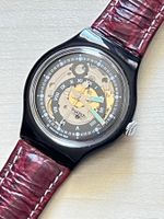 Swatch Automatik Herrenuhr, mit Lederarmband