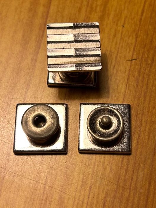 Gemelli: Manschettenknöpfe Vintage  versilbert 60er 60s – Usato da Steffisburg venduto da smocky17