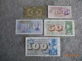 Alte Banknoten Schweiz