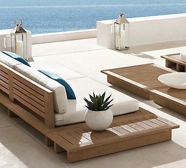 Divani: Sofa Outdoor Lounge Gartensofa Teakholz Gartenmöbel Couch – Nuovo e nell'imballaggio originale da Daisendorf venduto da Wohn-Kult 3