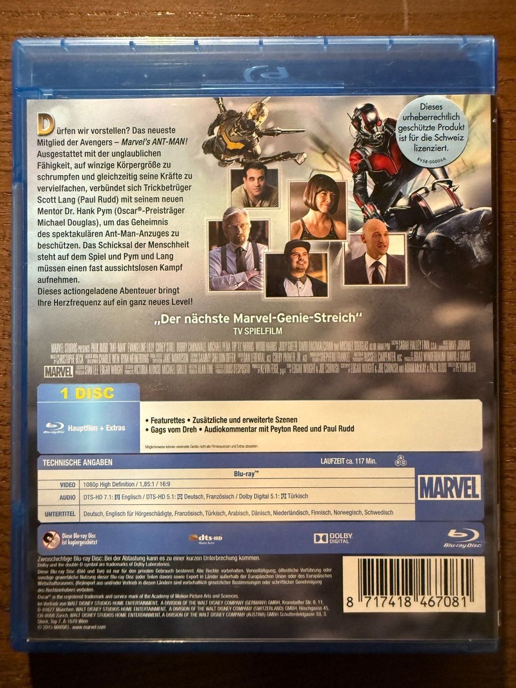 Tutti i DVDs: Ant-Man – Usato da Zürich venduto da Blu-ray_ZH 1