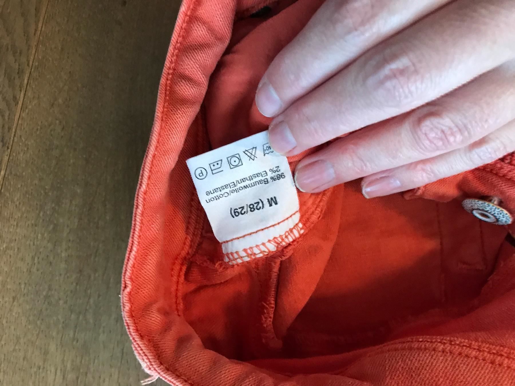 Jeans: Jeans orange von Conley Gr. M – Gebraucht aus Mauren von SB1606 2