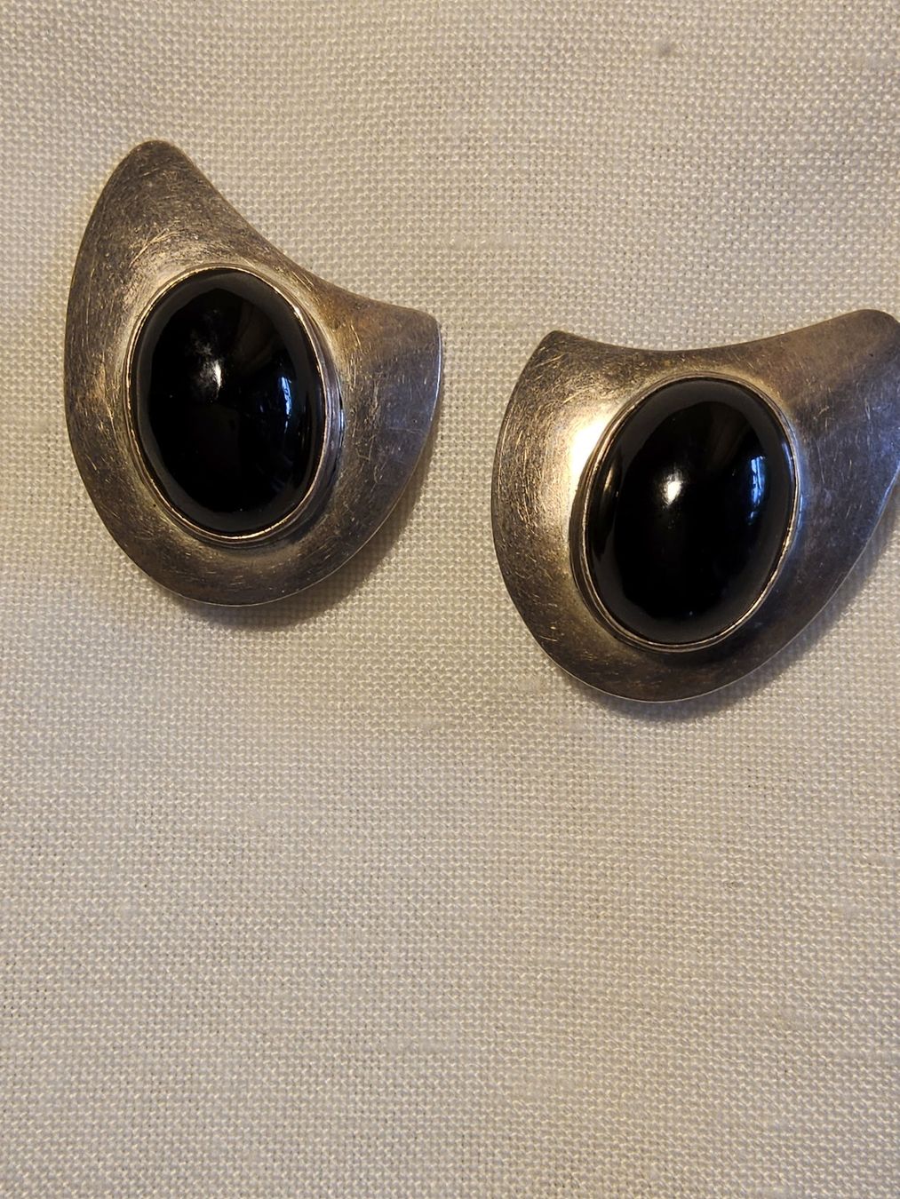 Boucles d'oreille: Vintage Sterling Silber Mexiko Ohrclips – D'occasion à Zürich par Aleick 7