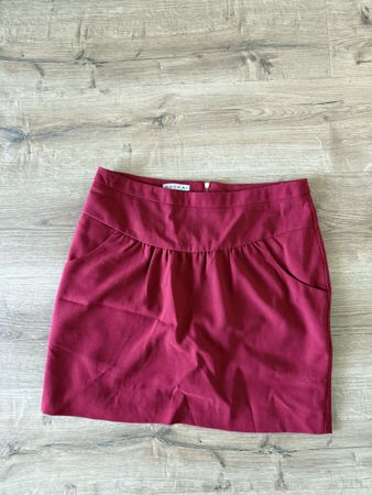 Kookai Minirock, bordeauxrot, Gr. 42, Herbst-Look!
