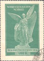 Österreich 400 Kronen Post-Wohltätigkeitsmarke 1.Republik ge
