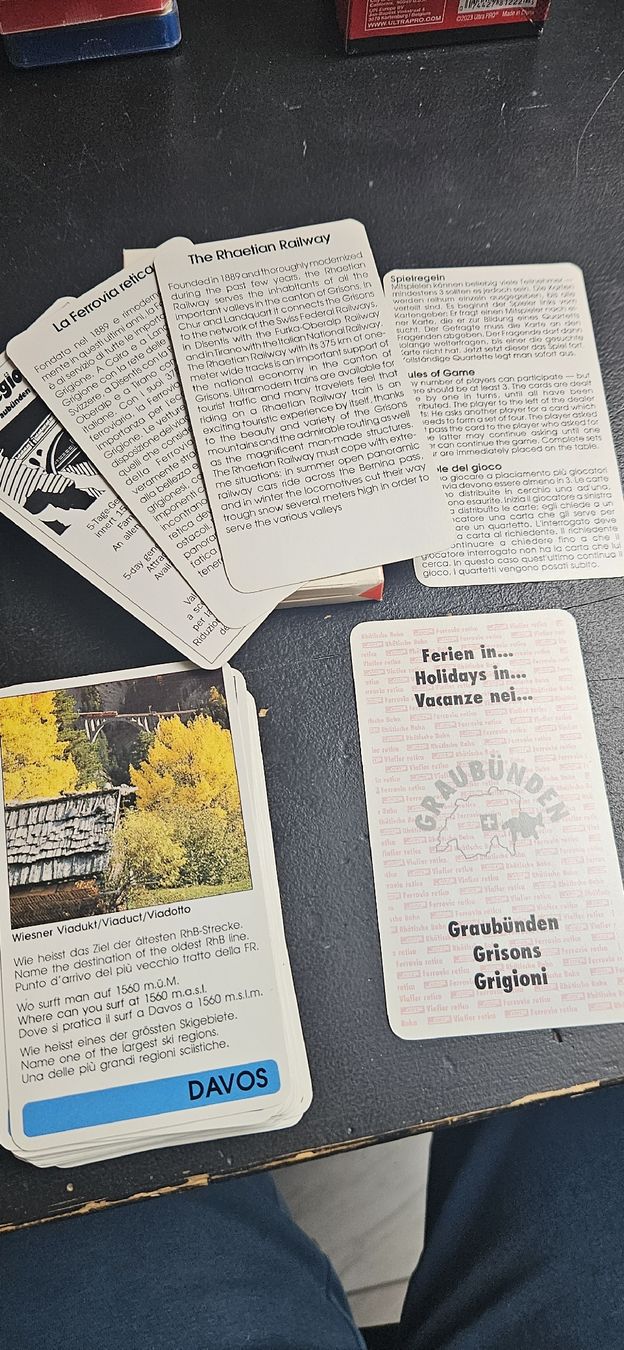 Giochi: Quartett Graubünden- Rhätische Bahn – Usato da Belp venduto da Ginus85 2
