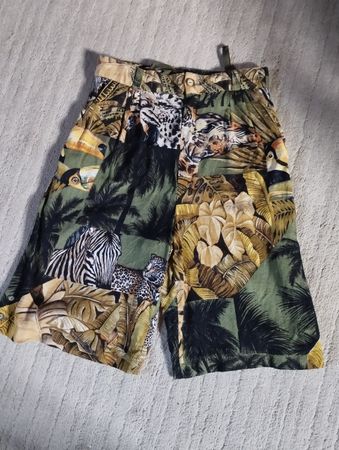 Damen-Shorts Dschungel-Safari-Print Gr. 38