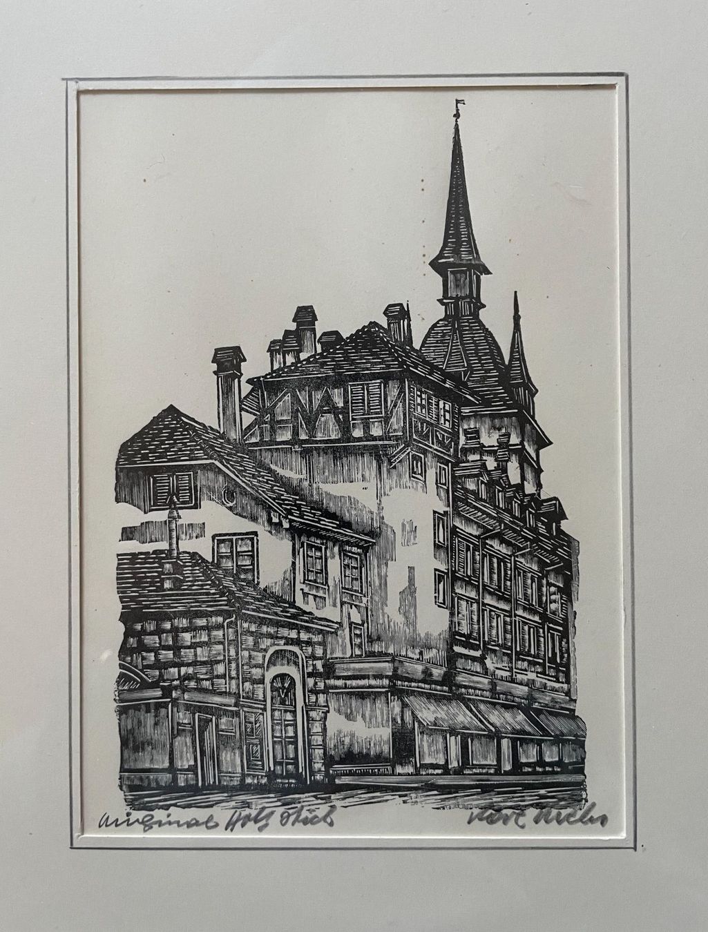 Foto & Immagini: Bild Holzstich Kunstdruck  Holländerturm – Usato da Bern venduto da Chraebu2 1