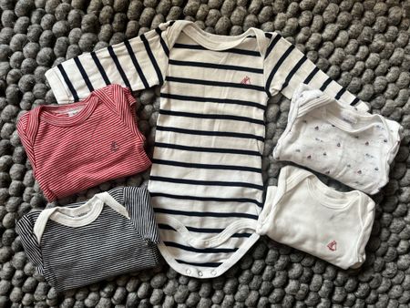 5er Set Petit Bateau Bodys, Gr. 3M, Top Zustand!