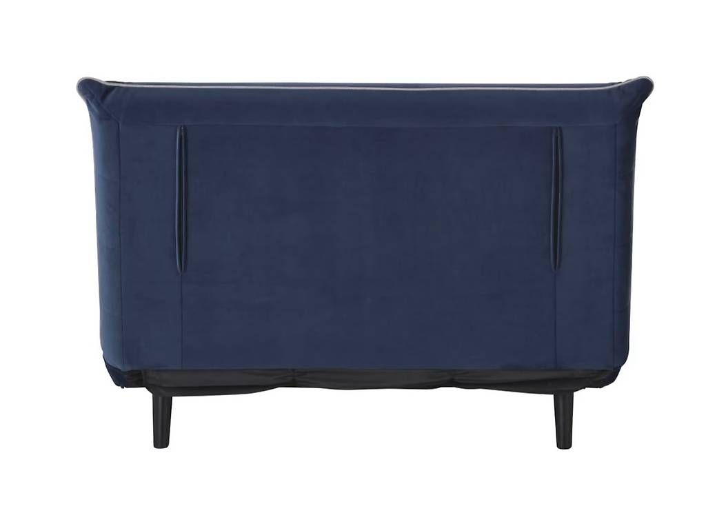 Divani: Schlafsofa d.blau Samtbezug – Usato da Gebertingen venduto da CHNissan 1