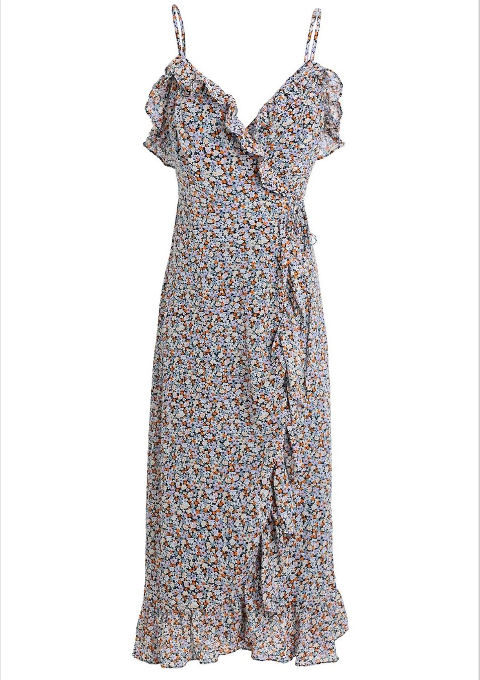 Vestiti: Edited Benice Midi Kleid mit Blumenmuster – Nuovo (secondo la descrizione) da Lachen SZ venduto da numberphile