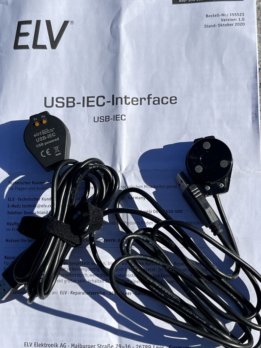 Componenti elettronici: USB-IEC von ELV, optisches Auslesegerät – Nuovo (secondo la descrizione) da Brugg AG venduto da Pedro4 2