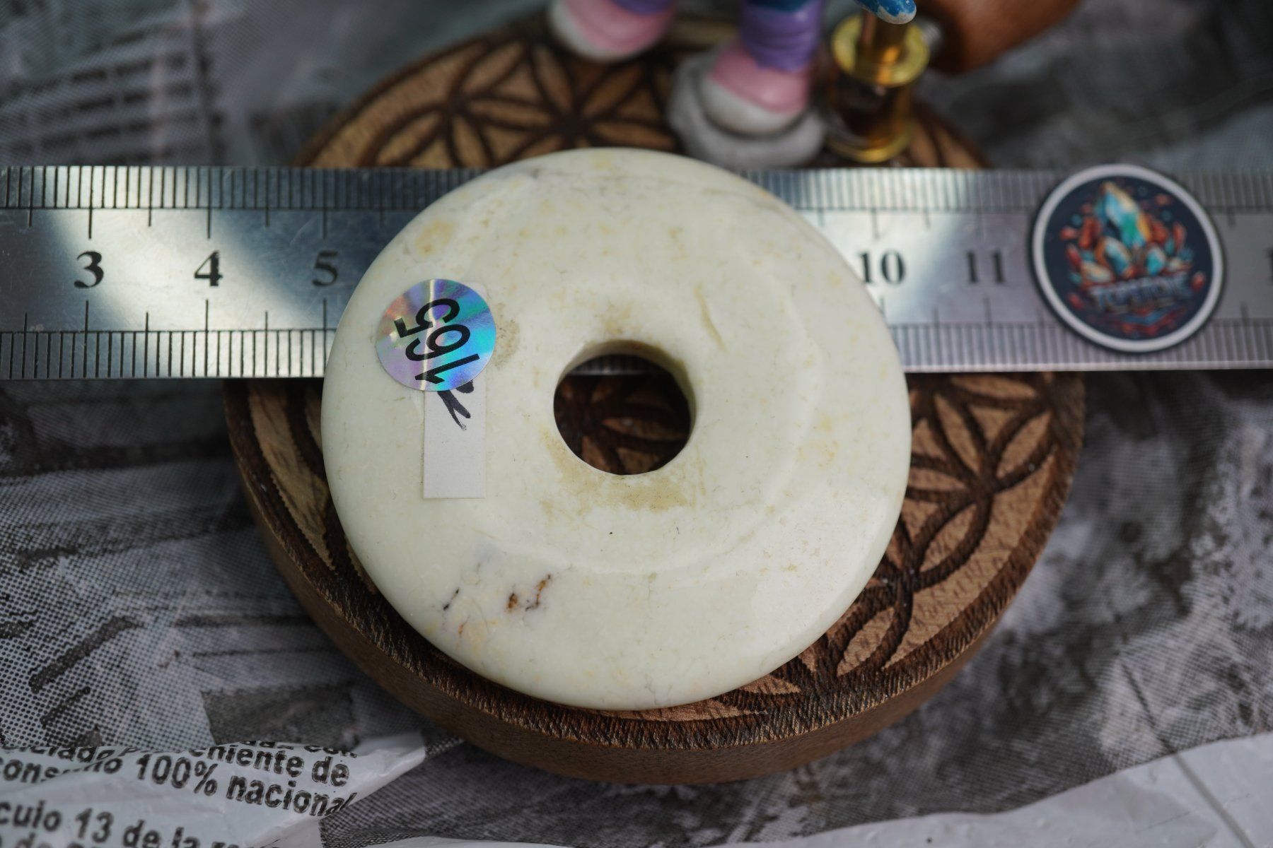 Minerali & Pietre curative: Chrysopras     Pi  Scheibe  ca50mm    ab  1.-     Räumung – Nuovo e nell'imballaggio originale da Eschenbach SG venduto da topstone 1