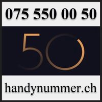 Handynummer, Telefonnummer, VIP Nummer, 075 550 00 50