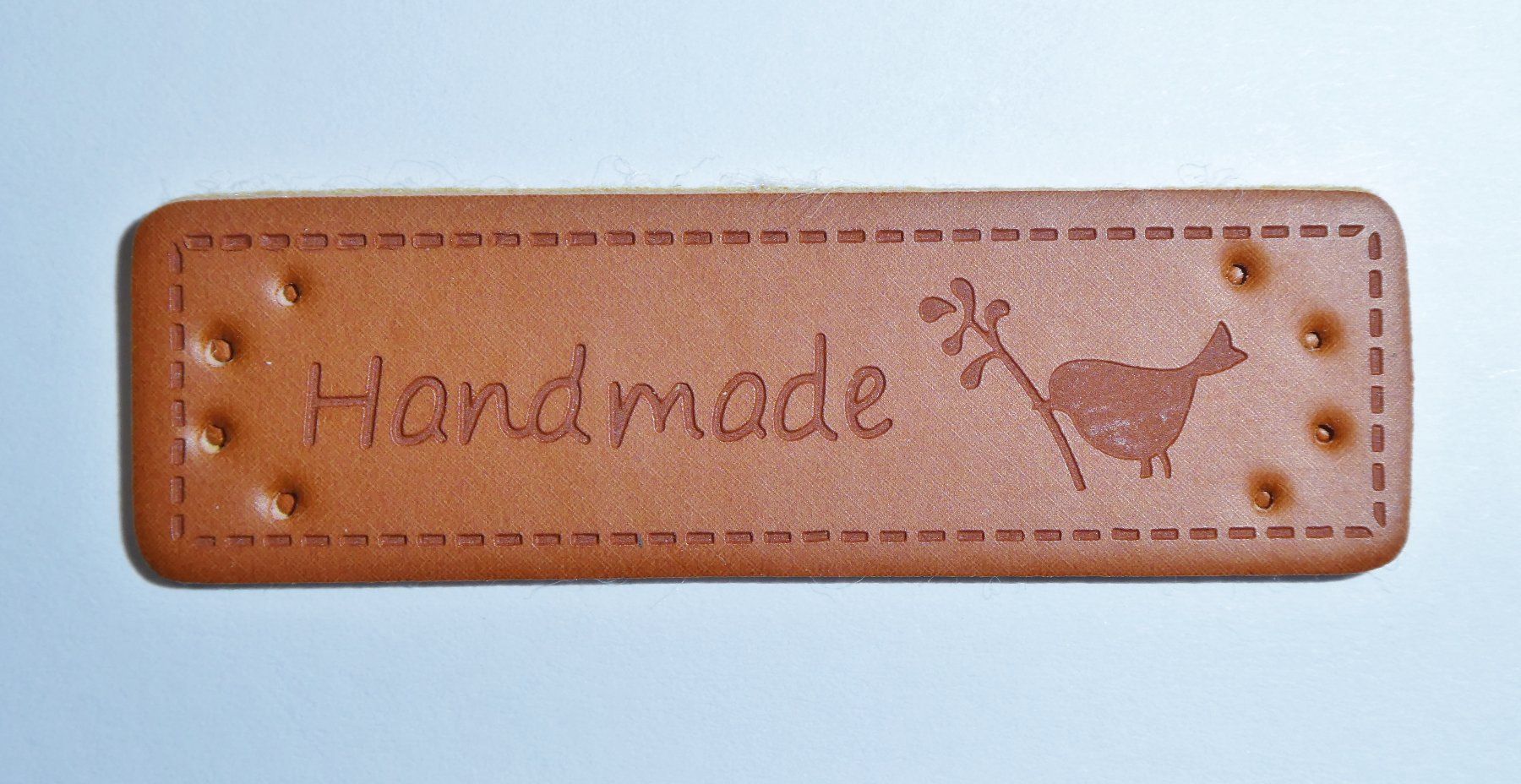Bastelsets: Label "handmade" in Lederoptik. Set 6 Label – Neu (gemäss Beschreibung) aus Siebnen von Ra-la-ra-ol 2