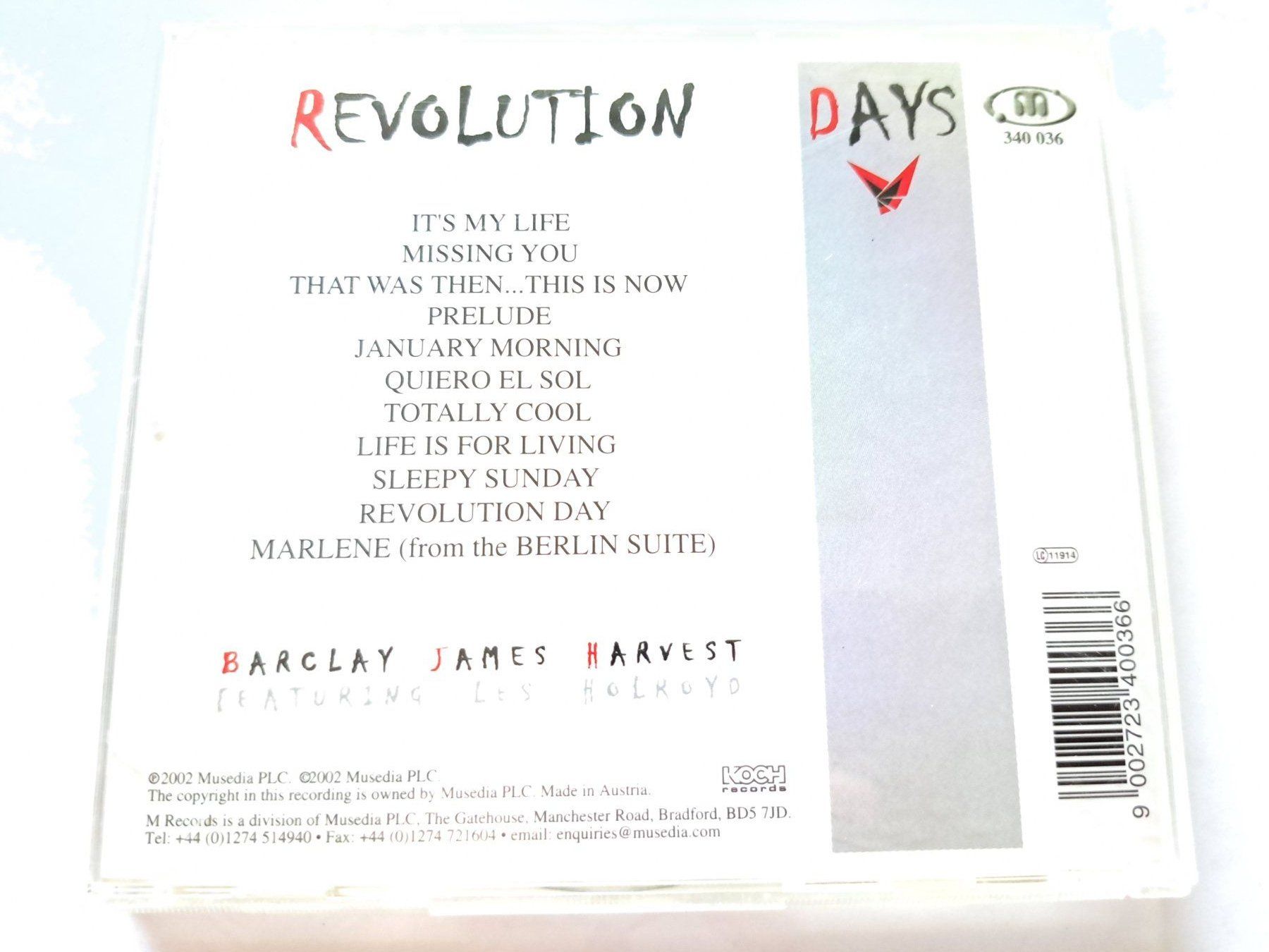 CD: Cd Barclay James Harvest - Revolution Days – Usato da Pully venduto da bro_n52j 1