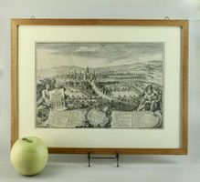 VUE DE LA VILLE D’YVERDON. KUPFERSTICH, ZÜRICH 1756