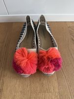 Casa de Vera Espadrilles gemustert mit Quasten Grösse 38/39
