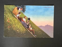 AK Künstlerkarte Lustige Heimfahrt 1922   (V623)