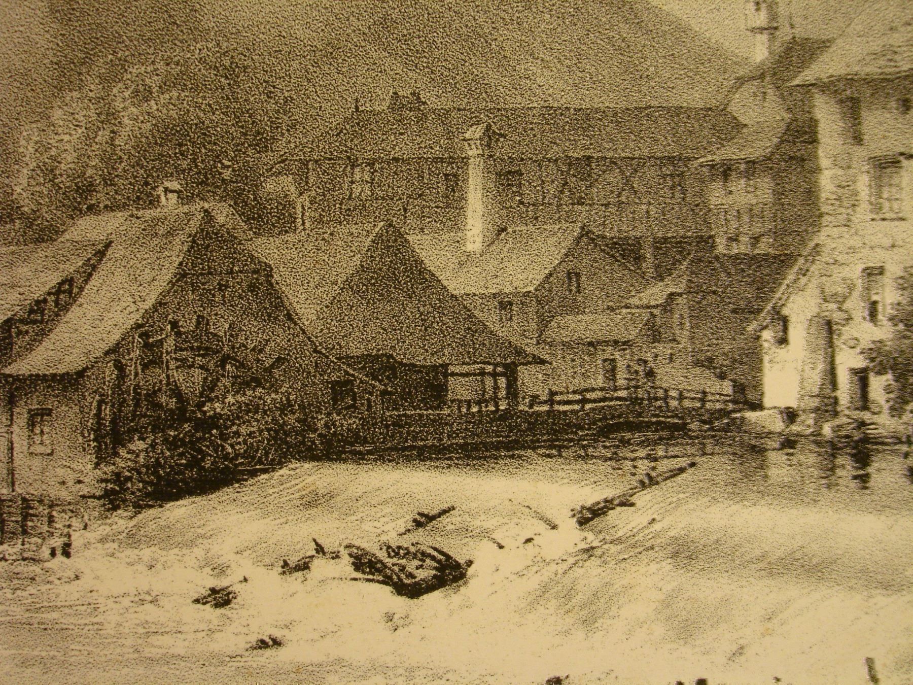 Arts picturaux & lithographies: UNTERSEEN, LITHOGRAPHIE 1824 – D'occasion à Grüningen par Kartensammler 4