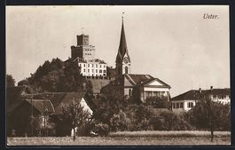 AK Uster, Ortspartie mit Kirche