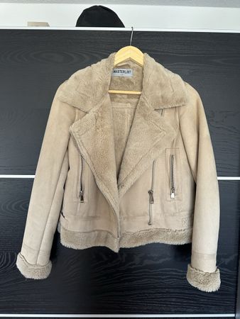 Veste Masterlist beige style motard doublée taille S