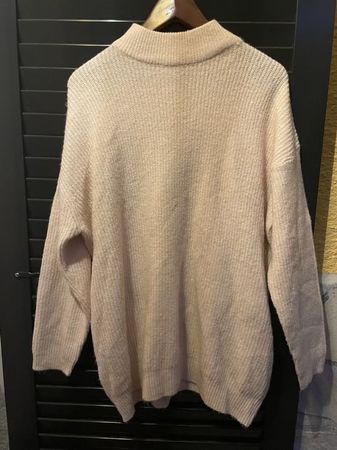 Damen langer Pullover lachsfarbig L Top Zustand
