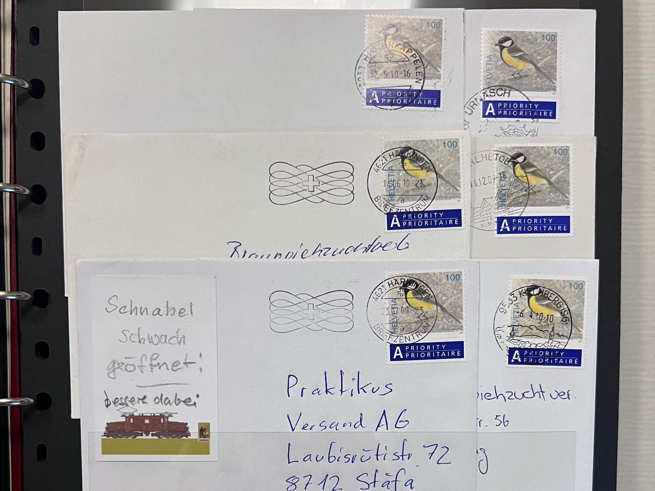 Tutti i francobolli: Briefmarken-Album Schweiz ab 1.- – Usato da Burgdorf venduto da Meltusia