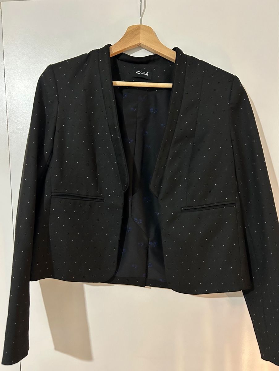Kookai Giacche: Blazer Kookai Noir à Pois 36 – Nuovo (secondo la descrizione) da Genève venduto da Syba7