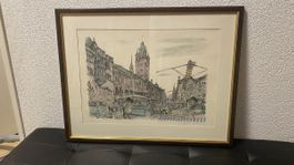 Arthur Hiltmann Limitiert Bild  Basel Rathaus