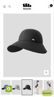 Viral Beneunder Black Sun Hat UPF 100+ Wide Brim Adjustable