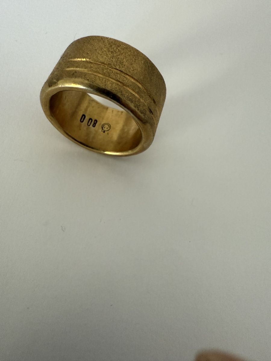 Bagues: Ring 800 Silber matt Vergoldet – Neuf (Voir description) à Thun par Jt_ON 1