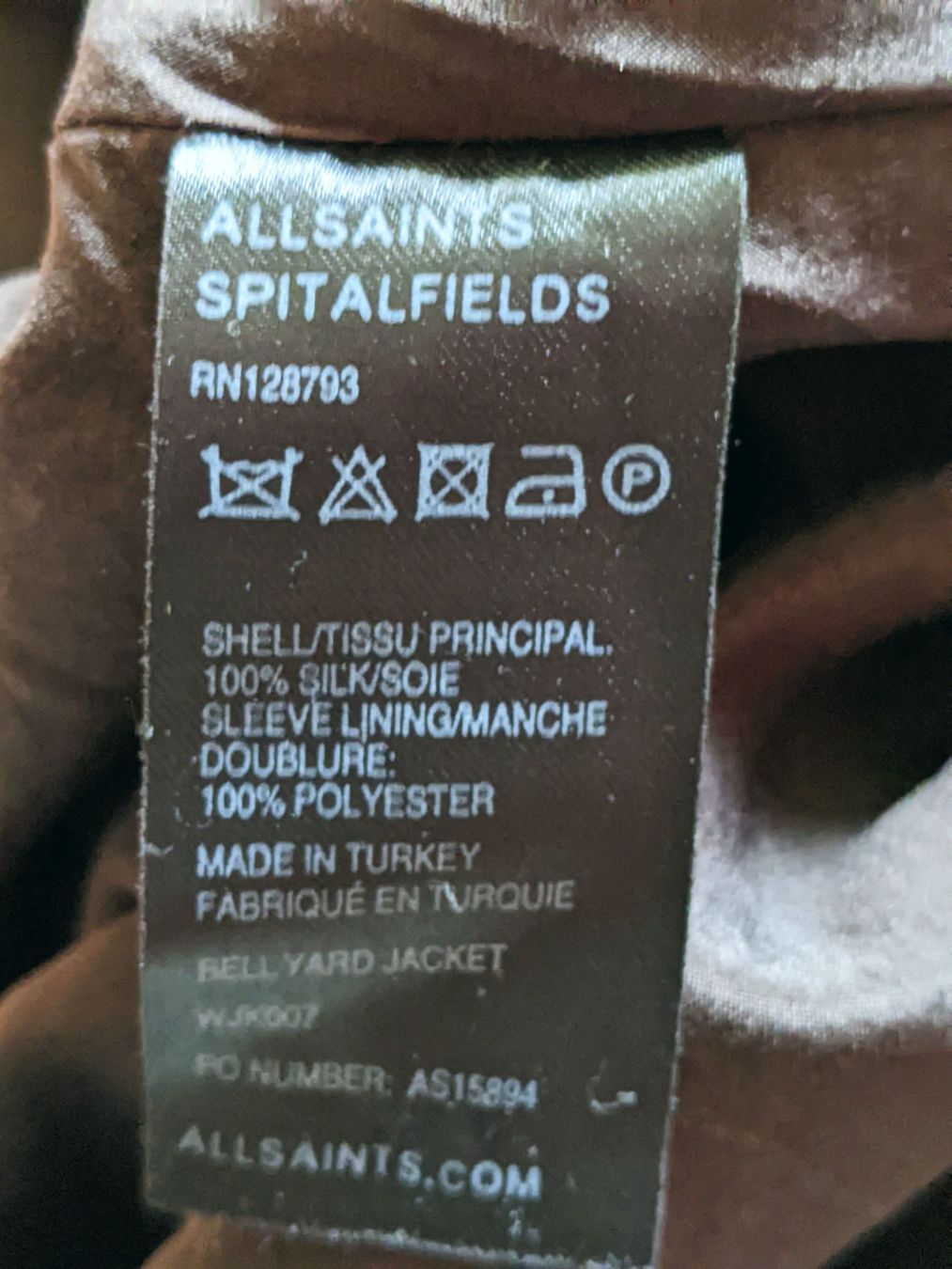 Allsaints Giacche: ALLSAINTS : Blazer marron 100% soie S – Nuovo (secondo la descrizione) da Petit-Lancy venduto da lilycerise 7