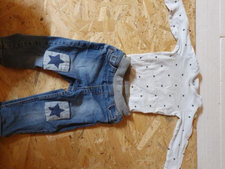 Body Jeans Set Sternen Grösse 74/80