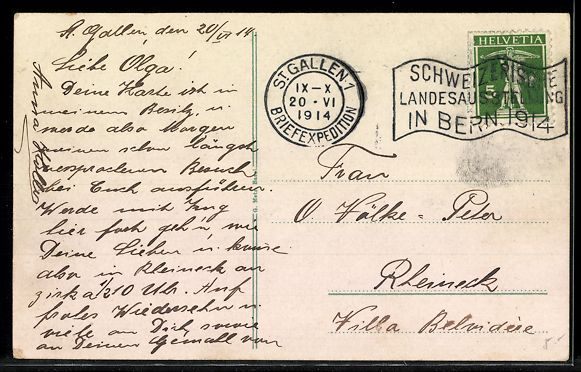 Cartes postales: AK St. Gallen, Klosterplatz – D'occasion à Berlin par bartko-reher 1