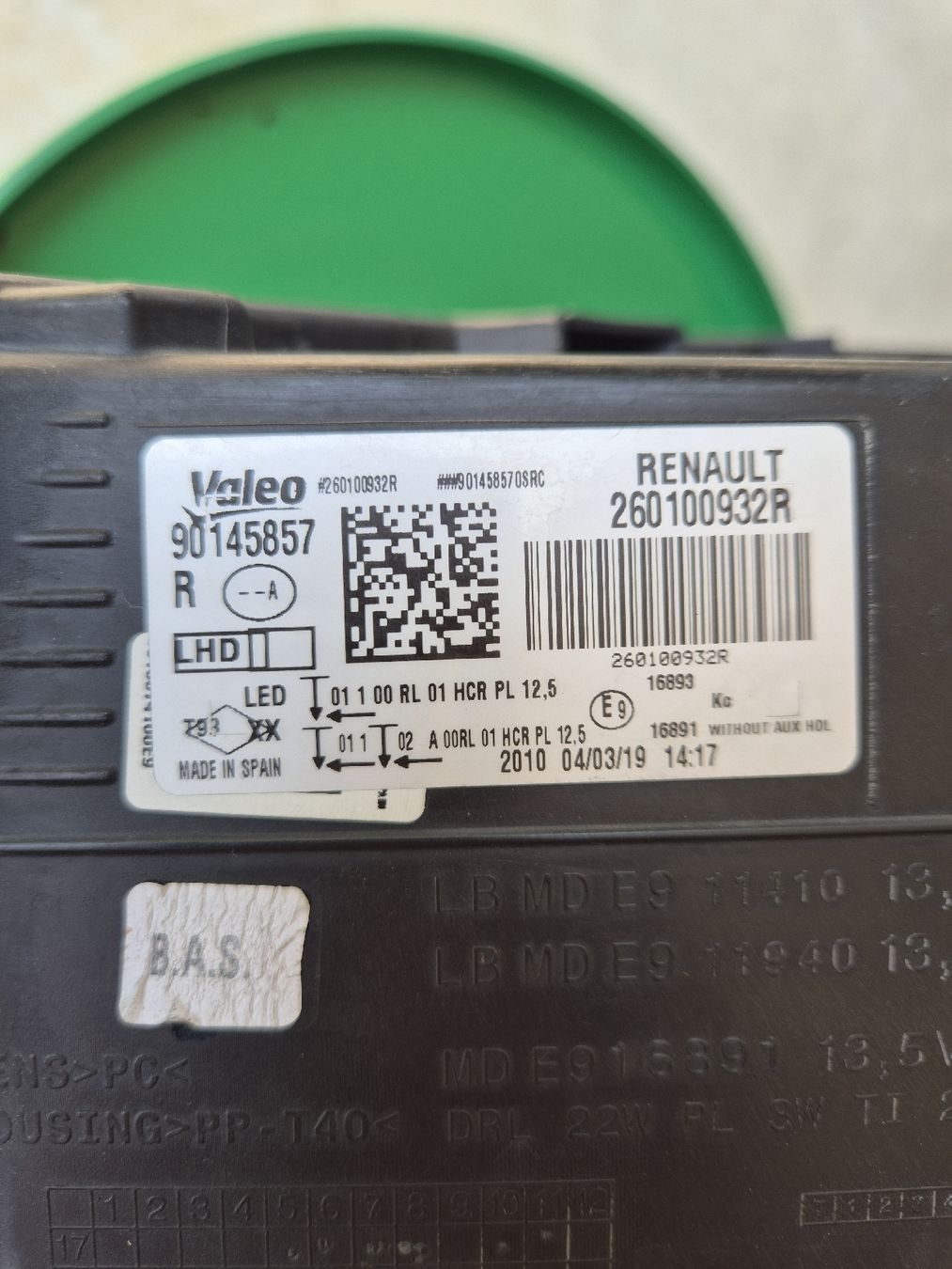 Valeo Fari: Renault Megane 4 RS Scheinwerfer Rechts – Usato da Hugelshofen venduto da Rogoli 2