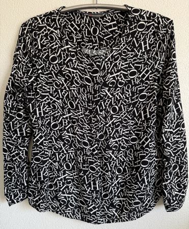 Street One Bluse, Gr. 38, Schwarz/Weiss, Top Zustand!