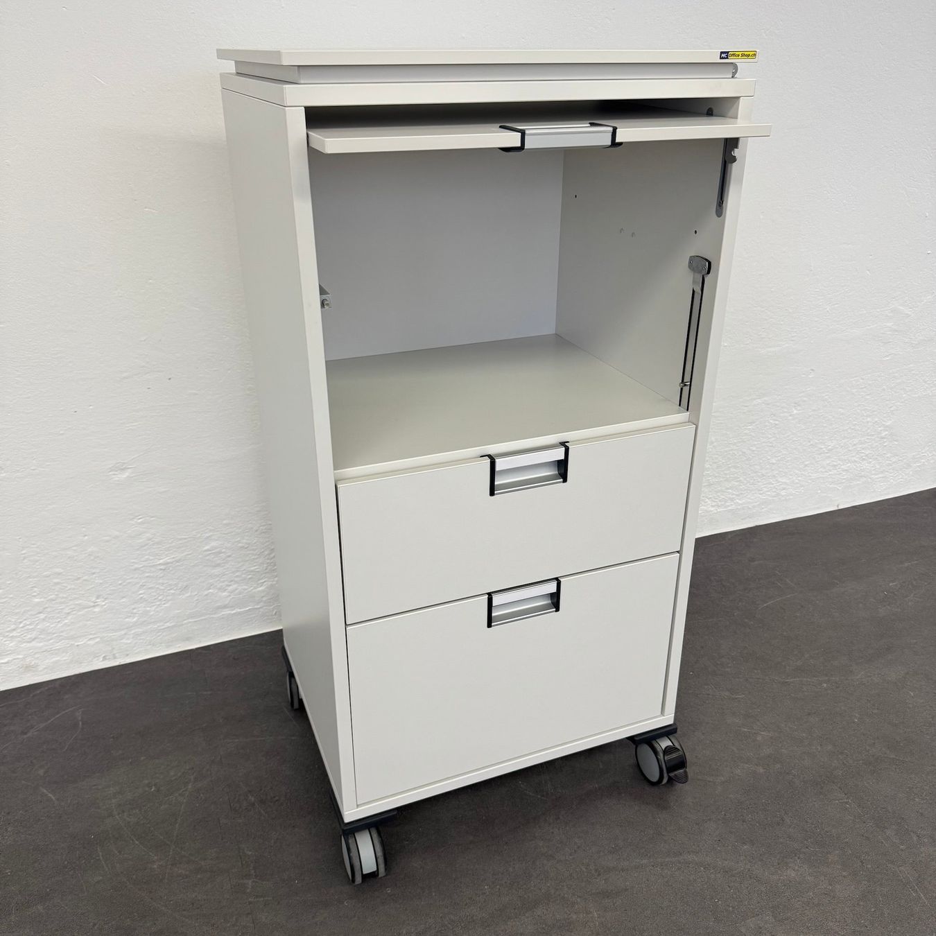 Banconi: Steelcase Moby Roll-Caddy - Weiss - mit Vollmantelschublade – Usato da Schönenwerd venduto da mcofficeshop 3