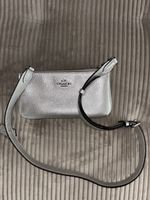 Coach Tasche silber Leder NEU