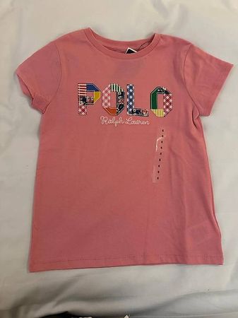 T-shirt fille Polo Ralph Lauren rose, Taille 6 ans, neuf