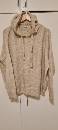 Hoodie Pullover Mango beige meliert Grösse S-M neuwertig. 