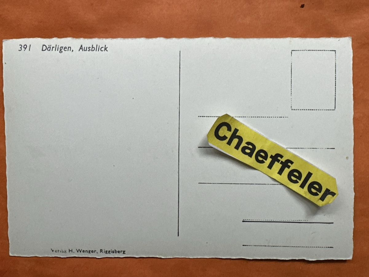 Cartoline postali: Alte Ansichtskarte - Därligen, Ausblick – Usato da Zürich venduto da Chaeffeler 1
