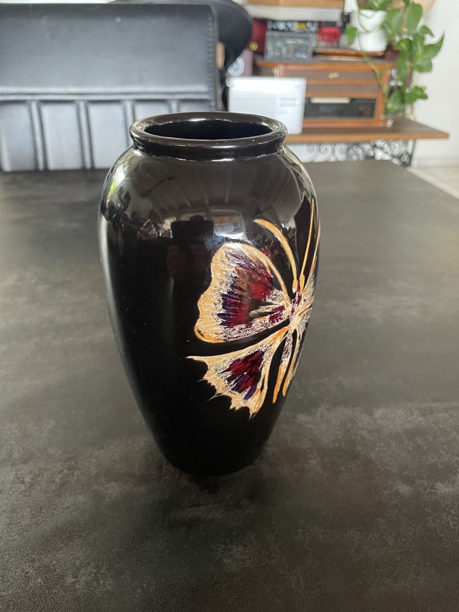Vasen & Gefässe: Vase Papillon Vintage Céramique Scheurich – Gebraucht aus Vallamand von Bricbracbroc82 2