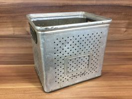 Gebrauchter Möhling Metall Korb Industrie Look aus Alu