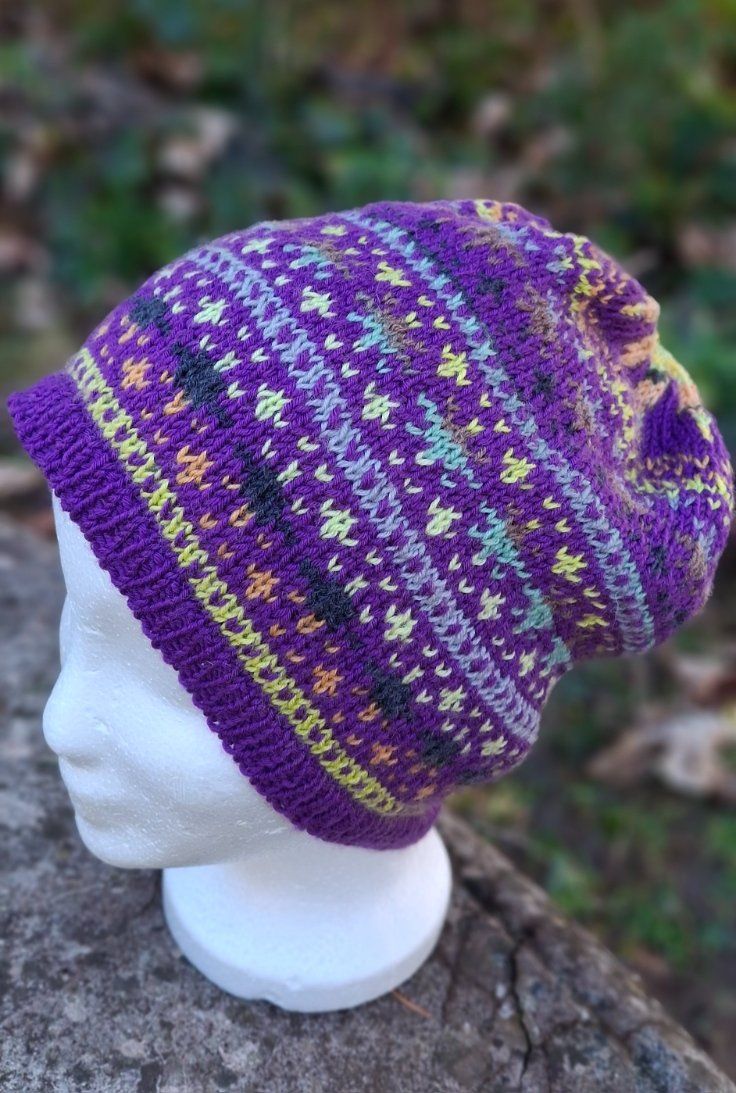 Copricapi, berretti & cappellini: Mütze Beanie "Planetarium2"   handgestrickt   NEU – Nuovo (secondo la descrizione) da Langenthal venduto da Handstrick 2