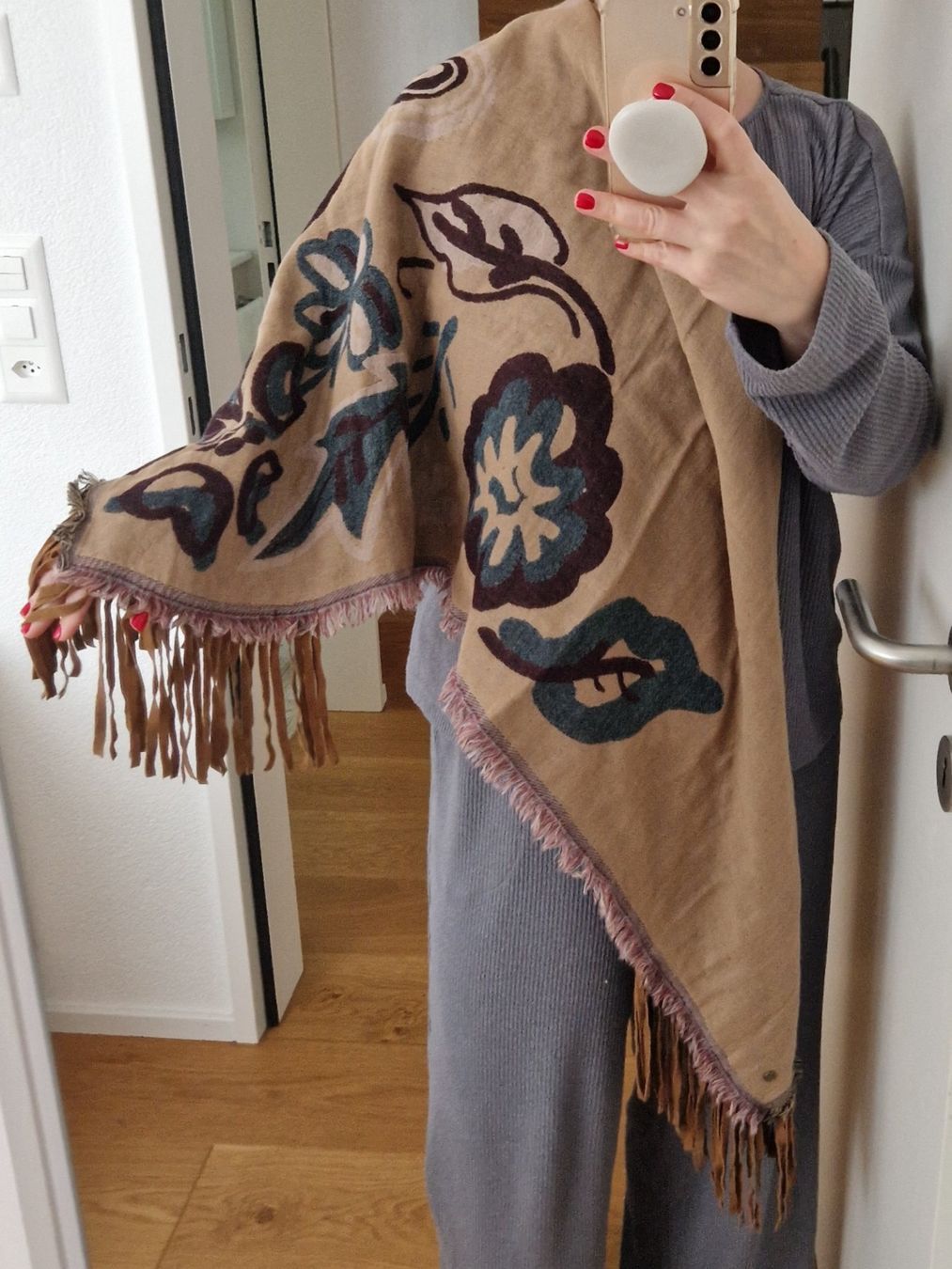 Esprit Foulard & Sciarpe: Esprit Schal Leder Wolle Baumwolle – Nuovo (secondo la descrizione) da Erlinsbach SO venduto da ULIKH
