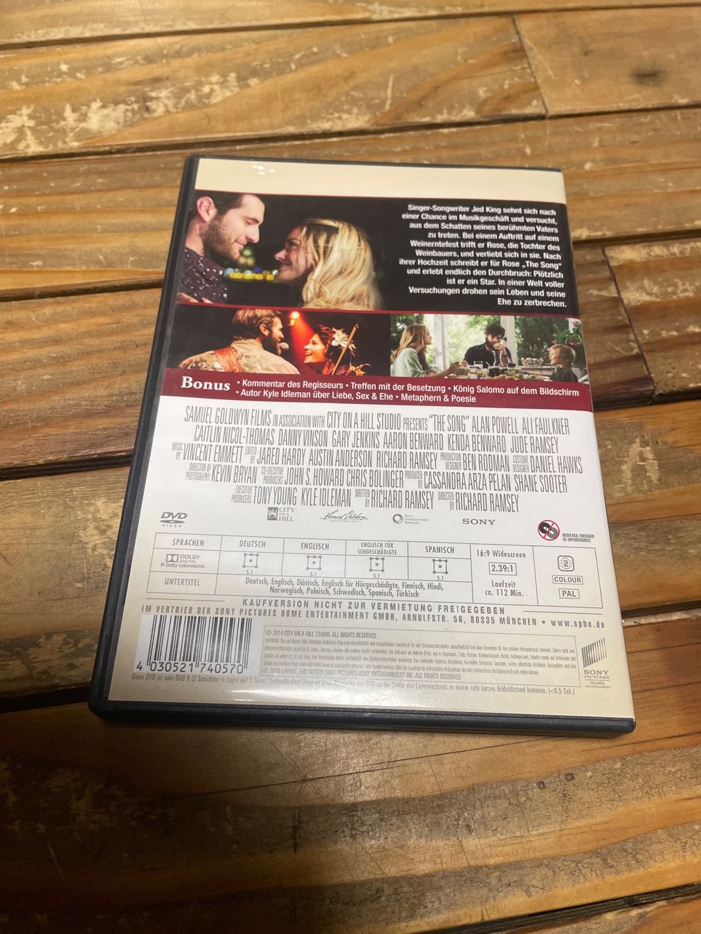 Alle DVDs: DVD the song (allemand) – Gebraucht aus moudon von faucheur2 1