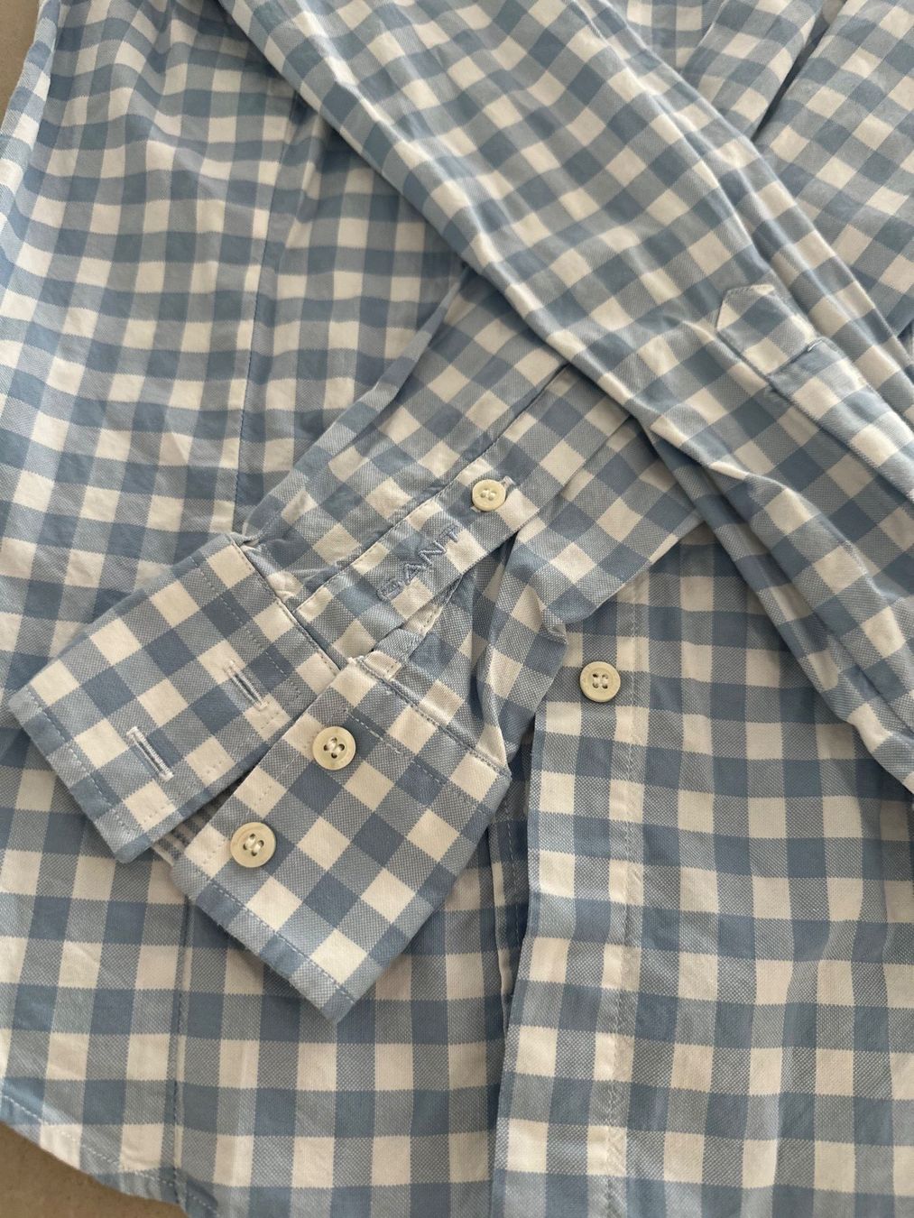 Gant Camicette: 🩵 GANT Bluse | Hellblau kariert | Gr. 36 – Usato da Weggis venduto da _GMA9 1