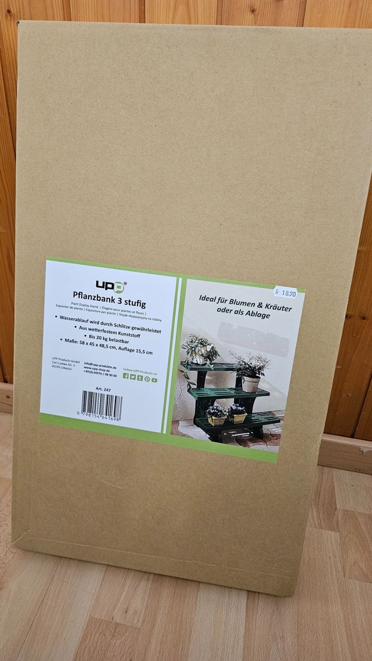 Sonstige Dekorationen & Accessoires: Pflanzenbank 3 stufig ideal für Blumen & Kräuter – Neu und originalverpackt aus Koppigen von Bracher_Mail-House 3